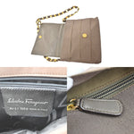 Salvatore Ferragamo Vala Shoulder Bag Canvas - image 6