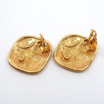 Chanel CC Rhombus Clip-On Earrings Metal - image 4