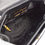 Salvatore Ferragamo Vara Flap Drawstring Backpack Leather and Suede - image 3