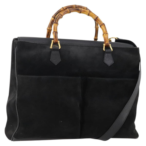 Gucci Bamboo tote bag Suede - image 1