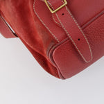 Gucci Vintage Bamboo Backpack Suede Medium - image 11