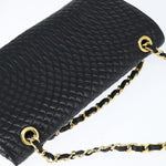 Bally Vintage Chain Shoulder Bag Quilted Leather - image 14
