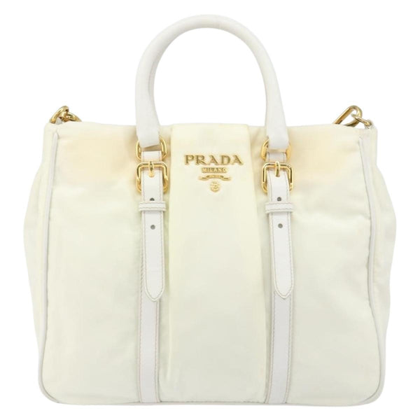 Prada Vintage Tote Tessuto with Leather Medium