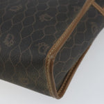 Christian Dior Vintage Honeycomb Zip Pouch Canvas and Leather - image 8