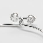 Tiffany & Co. Double Heart Lock Bangle Bracelet Sterling Silver with 18K Yellow Gold - image 7