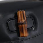 Gucci Vintage Convertible Bamboo Top Handle Bag Leather Medium - image 17
