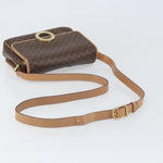 Celine Vintage Macadam Circle Logo Shoulder Bag Canvas and Leather - image 7