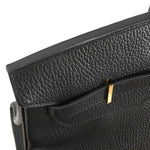 Hermes Birkin Handbag Black Ardennes with Gold Hardware 40 - image 13