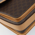 Celine Vintage Macadam Shoulder Bag Canvas and Leather - image 9