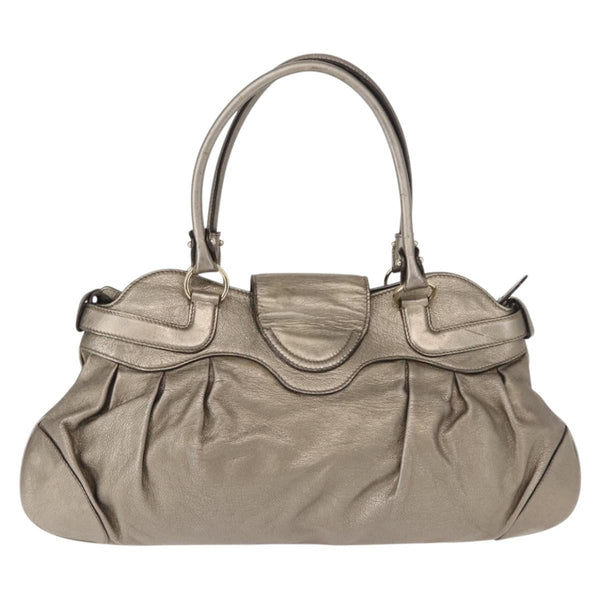 Salvatore Ferragamo Gancini Tote Leather