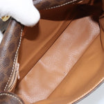 Celine Vintage Macadam Circle Logo Shoulder Bag Canvas and Leather - image 5