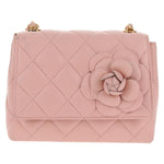 Chanel Vintage Camellia Flap Bag Quilted Lambskin Micro - image 15