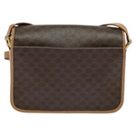 Celine Vintage Macadam Circle Logo Shoulder Bag Canvas and Leather - image 2