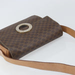 Celine Vintage Macadam Circle Logo Shoulder Bag Canvas and Leather - image 15