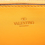 Valentino Garavani Rockstud Zip Around Wallet Striped Leather - image 6