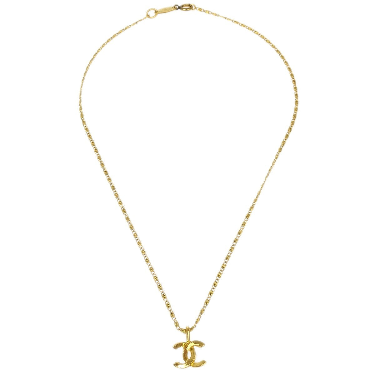 Chanel CC Pendant Necklace Metal - image 1