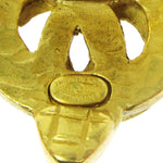 Chanel Vintage CC Heart Clip-On Earrings Metal Small - image 3