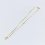 Christian Dior CD Round Pendant Necklace Metal - image 1