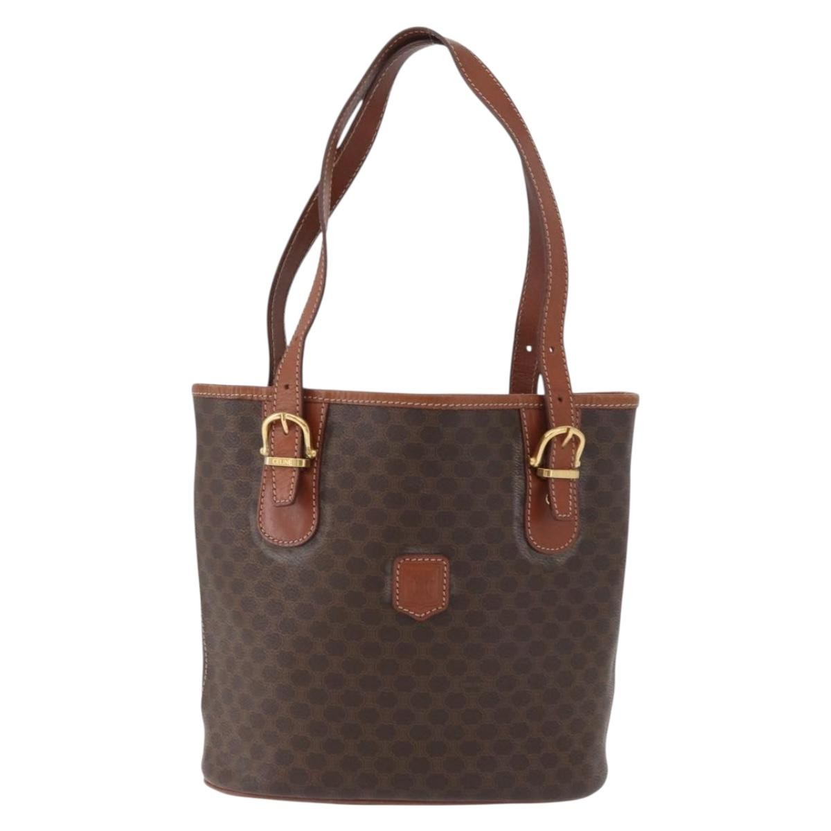 Celine Vintage Macadam Tote bag Canvas and Leather - image 1