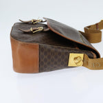 Celine Vintage Macadam Shoulder Bag Canvas and Leather - image 4