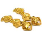 Chanel CC Rhombus Clip-On Earrings Metal - image 2