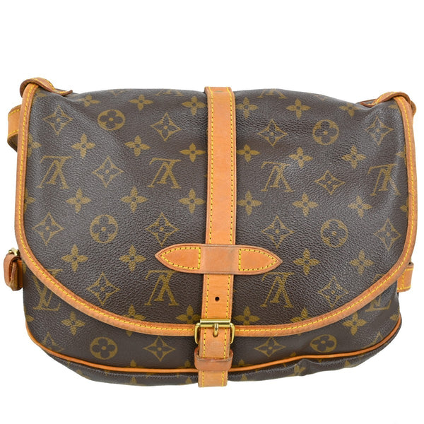 Louis Vuitton Saumur Handbag Monogram Canvas 30