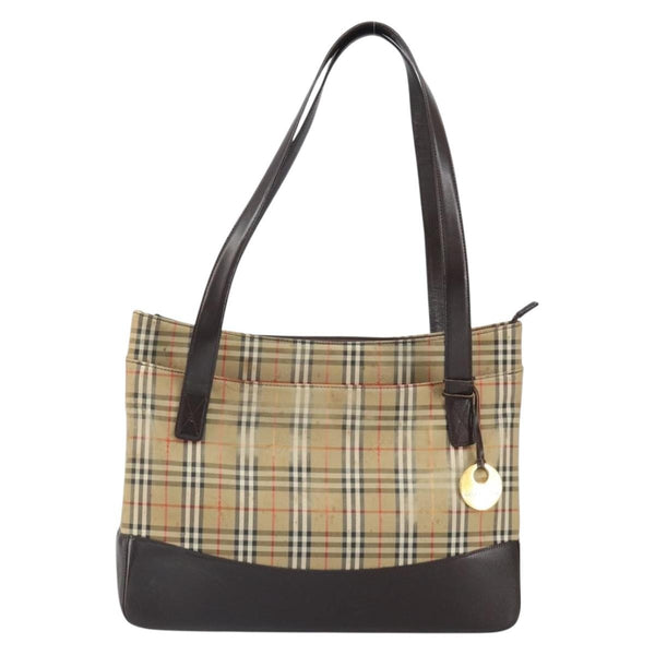 Burberry Nova Check Tote Canvas and Leather - image 1