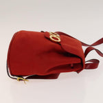 Salvatore Ferragamo Gancini Flap Drawstring Backpack Suede - image 3