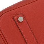 Hermes Birkin Handbag Red Togo with Palladium Hardware 35 - image 15