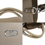 Salvatore Ferragamo Gancini handbag Leather - image 9