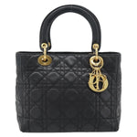 Christian Dior Vintage Lady Dior Bag Cannage Quilt Lambskin Medium - image 1