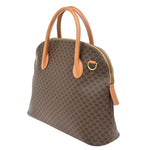 Celine Vintage Macadam Handbag Canvas and Leather - image 4