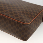 Celine Vintage Macadam Circle Logo Shoulder Bag Canvas and Leather - image 10