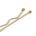 Chanel CC Hair Pin Set Metal with Faux Pearl - image 4