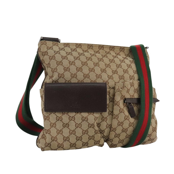 Gucci Double Pocket Web Messenger GG Canvas Medium - image 1