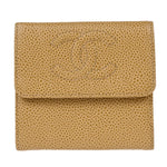 Chanel Vintage Timeless CC Bifold Wallet Caviar - image 1