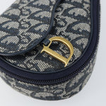 Christian Dior Vintage Saddle Coin Purse Diorissimo Canvas - image 11