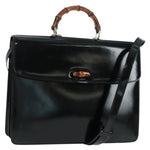 Gucci Vintage Bamboo Handle Bag Patent leather - image 20