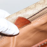 Celine Vintage Macadam Circle Logo Shoulder Bag Canvas and Leather - image 7
