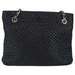 Bally Vintage Chain Shoulder Bag Quilted Leather - image 2