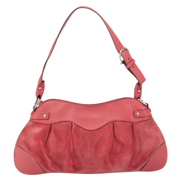 Salvatore Ferragamo Gancini Shoulder Bag Suede