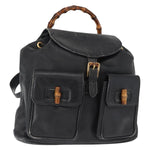 Gucci Vintage Bamboo Backpack Leather - image 16
