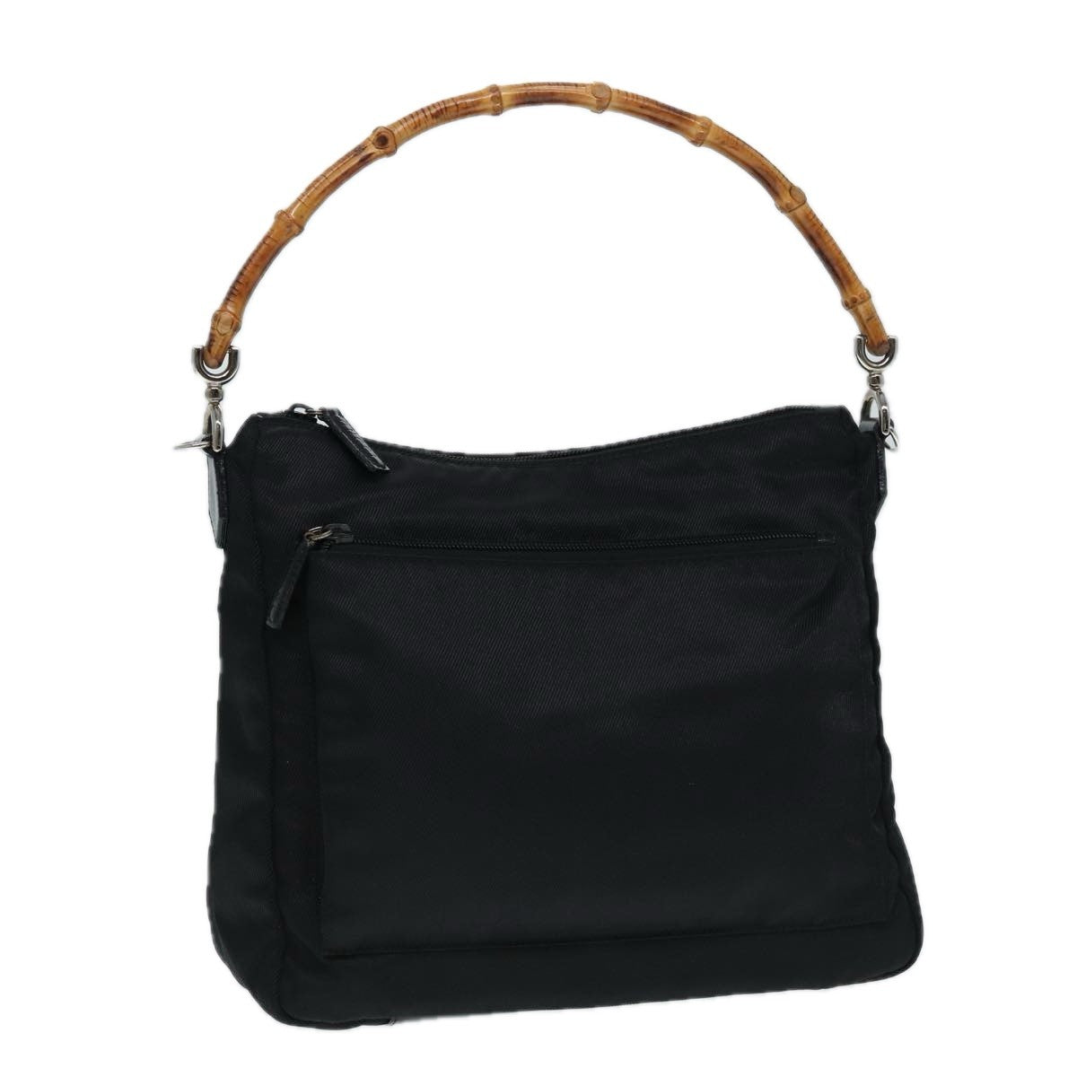Gucci Vintage Bamboo Handle Bag Nylon - image 1
