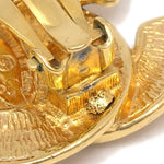 Chanel CC Clip-On Earrings Quilted Metal - image 3