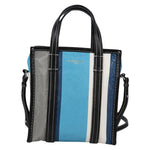 Balenciaga Bazar Convertible Tote Striped Leather Small - image 20