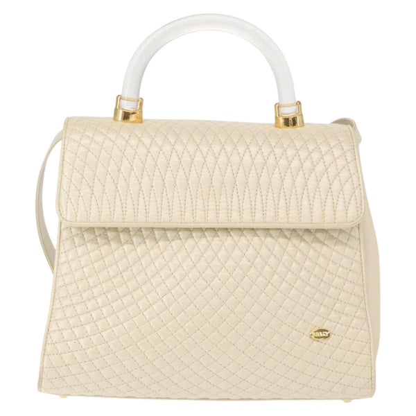 Bally Vintage Handbag Quilted Leather - image 1