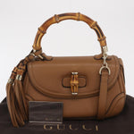 Gucci New Bamboo 1921 Top Handle Bag Leather Medium - image 15