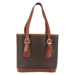 Celine Vintage Macadam Handbag Canvas and Leather - image 1