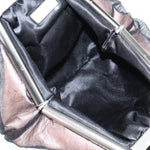 Chanel Drawstring Bucket Bag Chevron Patchwork Canvas Small - image 11