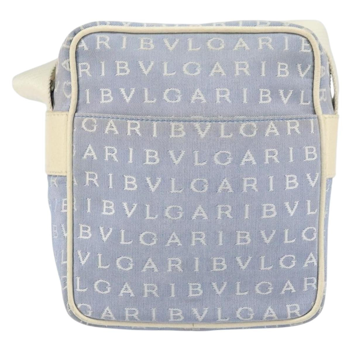 Bvlgari Logomania Shoulder Bag Canvas with Leather - image 1